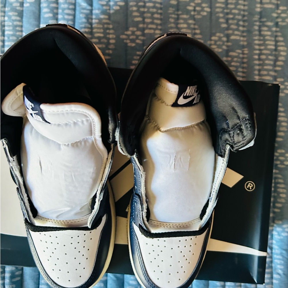 Blue white and black Nike kids shoes(brand new never worn).